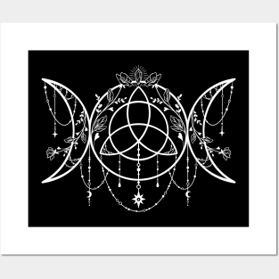 Triple Moon Triquetra Posters and Art